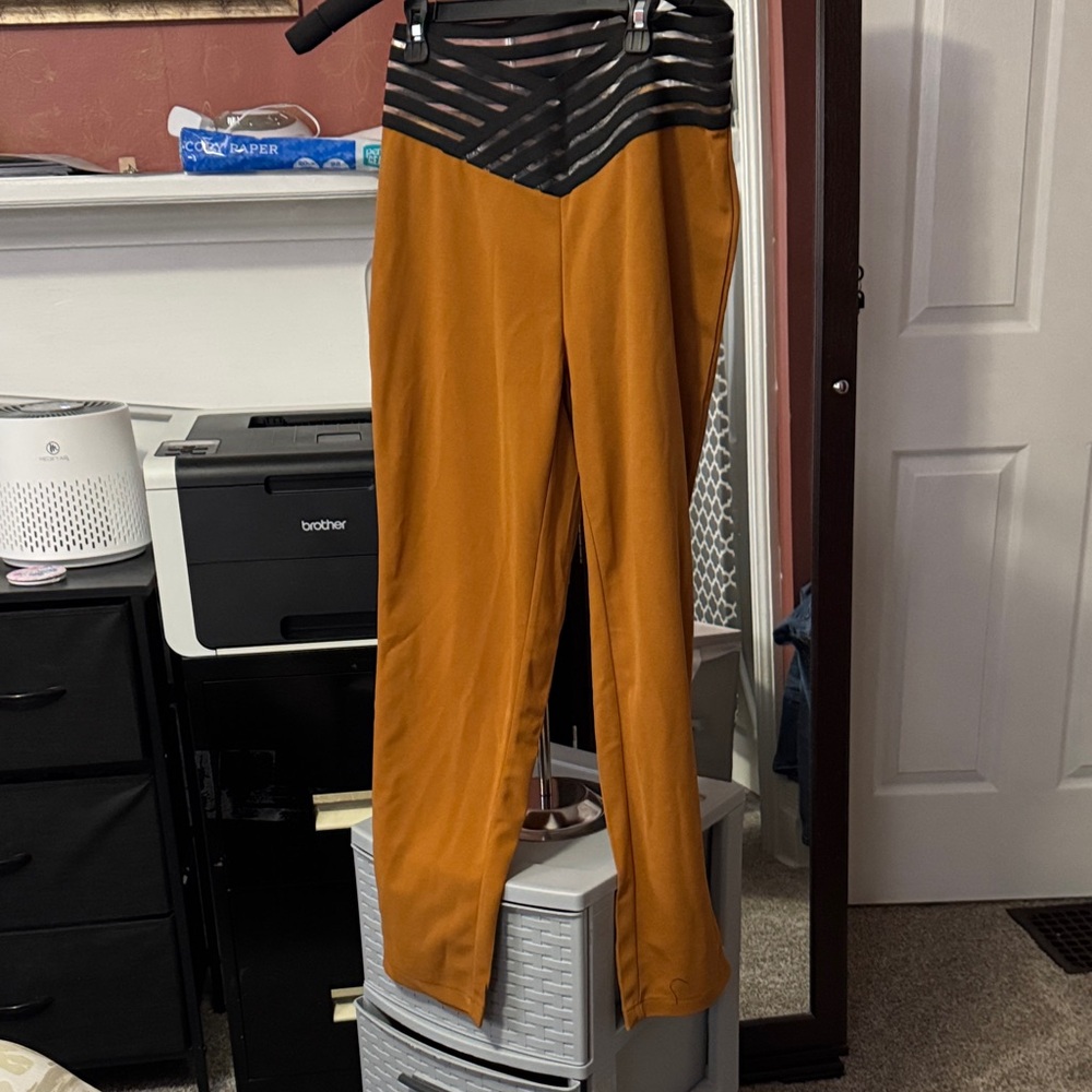 Stylish Orange and Black Pants